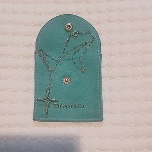 Authentic Tiffany Elsa Peretti infenity cross pendant